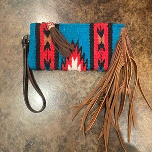 Southwest Fringe Clutch